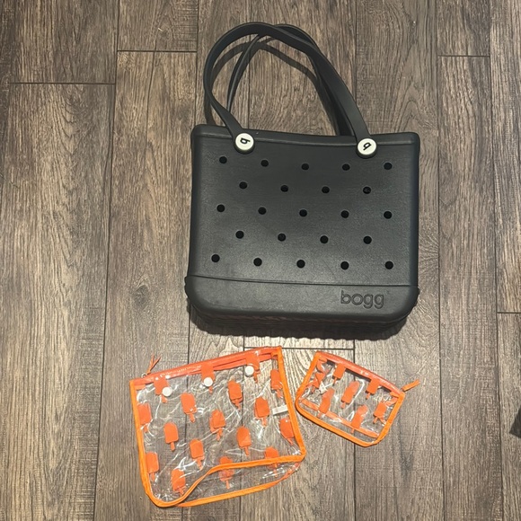 BOGG BAG Handbags - BOGG BAG Black Tote with Orange Accessories